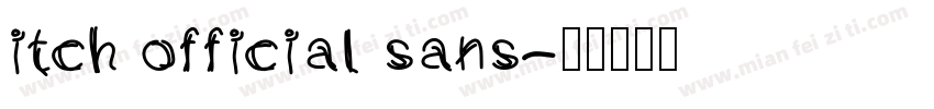 itch official sans字体转换